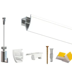 Cimaise Box Artiteq Click Up Plafond PREMIUM - Kit accrochage tableau 10 mètres