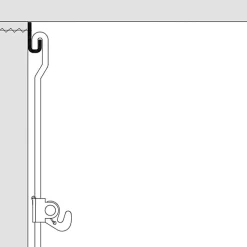 Cimaise Box PREMIUM Classic Rail + Tige 4 mm - 200 cm - Kit tout en un Blanc mat à peindre