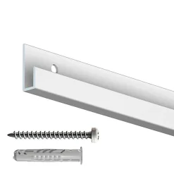 Cimaise Classic Rail 200 cm + vis & chevilles multimatériaux - Cimaise Tableau Artiteq Noir