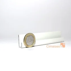 Cimaise Classic+ Rail 200 cm - 80kg - Cimaise Tableau Artiteq Blanc laqué , A l'unité