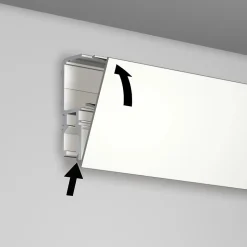 Cimaise Museum Line R70 200 cm blanc - Cimaise tableau Newly