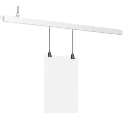 Cimaise XPO Rail 200cm - Cimaise Tableau Artiteq Pack de 5 rails , Blanc