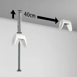 Cimaise XPO Rail 200cm - Cimaise Tableau Artiteq Pack de 5 rails , Blanc
