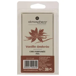 Cire parfumée Laura vert cèdre L5,5xp2xH10,2cm - Atmosphera