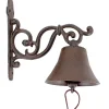 Cloche carillon en fonte 19x10x18cm