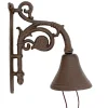 Cloche carillon en fonte 18x11x23cm