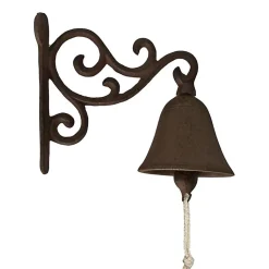 Cloche carillon fonte Volutes 20x10x15cm