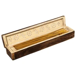 Coffret 20 bâtons d'encens - bois de santal & Nag Champa - Marron- Atmosphera