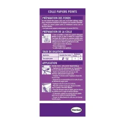 Colle en poudre - adaptée pour tout papiers peints vinyles - surface de couverture 25 m² - Metylan 156816
