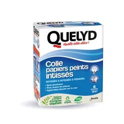 Colle en poudre - adaptée pour tout papiers peints intissés - surface de couverture 32 m² - Quelyd 30621359