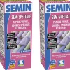 Colle en Poudre pour Papiers Peints Sem-Spéciale Semin, Vinyls, Lourds, Spéciaux et Intissés, Intérieur, Boite 200 g (lot de 2)