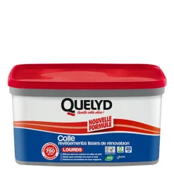 Colle pour revêtements lisses de rénovations lourds (jusqu'à 750g/m²) Quelyd pâte 5kg
