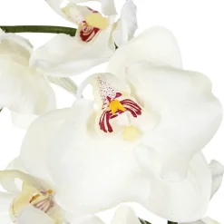 Composition d'orchidées artificielles - vase en céramique - H46 cm - Rose- Atmosphera
