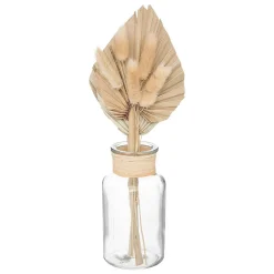 Composition fleurs séchées Sea view - verre - H28 cm - Atmosphera