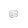 Connexion pour chainette à boule recoupée d.4mm - Lot de 4 - Transparente