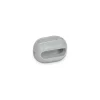 Connexion pour chainette à boule recoupée d.4mm - Lot de 4 - Grise
