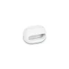 Connexion pour chainette à boule recoupée d.4mm - Lot de 4 - Blanche