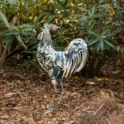 Coq déco Conor H.54cm métal - Atmosphera