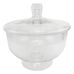 Coupe couvercle verre transparent 24x24x24cm