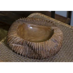 Coupe en teck Garit 32x32x11 cm - Type: Décoration à poser