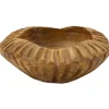 Coupe ronde en teck Geris 19x8 cm