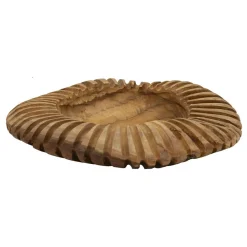 Coupe ronde en teck Geris 35x7 cm