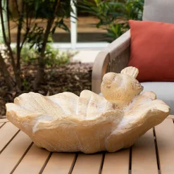 Coupelle Birdy beige D38cm - Atmosphera