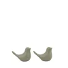 Couple de 2 oiseaux céramique 11x8cm