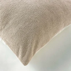 Coussin - Effet bouclette (45x45 cm - Naturel)