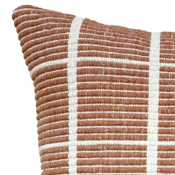 Coussin à motifs Mullido GoodHome L.45 x l.45 cm terracotta