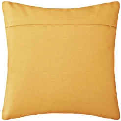 Coussin - motifs otto - coton - jaune ocre - 38x38 cm - Atmosphera