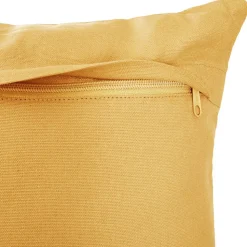Coussin - motifs otto - coton - jaune ocre - 30X50 cm - Atmosphera
