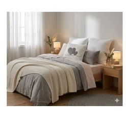 Coussin 45 x 45 cm sherpa doux reves