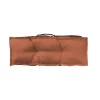 Coussin accoudoir déperlant pour canapé uni terracotta L.58 x l.10 x ep.20cm Ornami