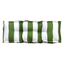Coussin accoudoir pour canapé rayé vert blanc L.58 x l.10 x ep.20cm Ornami