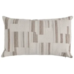 Coussin Calix beige lin 50x30cm - Atmosphera