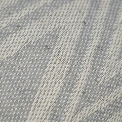 Coussin carré 40 x 40 cm coton brodé grands losanges gris - BEAM