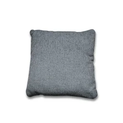 Coussin carré 40 x 40 cm en tissu épais gris foncé - DORA