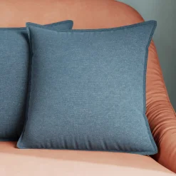 Coussin carré bleu marine L.45 x l.45cm