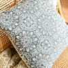 Coussin carré gris ambroise L.50 x l.50cm Deco&co