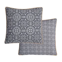 Coussin carré gris ambroise L.50 x l.50cm Deco&co