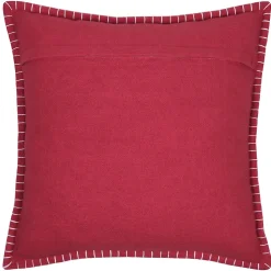Coussin chalet montagne en coton (45x45 cm - Rouge)