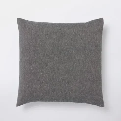 Coussin Chambray gris L.35 x l.35 cm