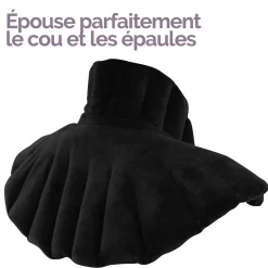 Coussin chauffant, tour de cou pour épaules et nuque - Noir - Vivezen