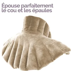 Coussin chauffant, tour de cou pour épaules et nuque - Beige - Vivezen
