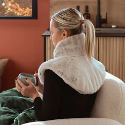 Coussin chauffant, tour de cou pour épaules et nuque - Cosy - Beige - Vivezen