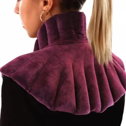 Coussin chauffant, tour de cou pour épaules et nuque - Prune - Vivezen