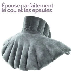 Coussin chauffant, tour de cou pour épaules et nuque - Noir - Vivezen