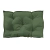 Coussin câle reins déperlant vert kaki L.60 x l.40 x ep.10cm Ornami
