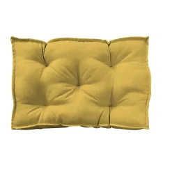 Coussin câle reins déperlant uni jaune ocre L.60 x l.10 x ep.40cm Ornami